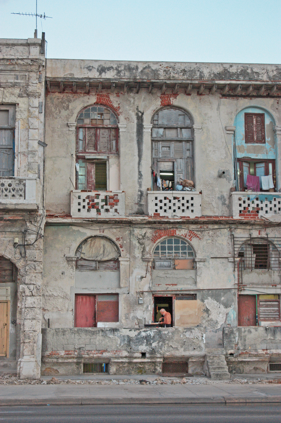 Cuban Home on the Malecon, Havana, Cuba